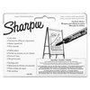 Sharpie Flip Chart Marker, Broad Bullet Tip, Assorted Colors, PK4 22474